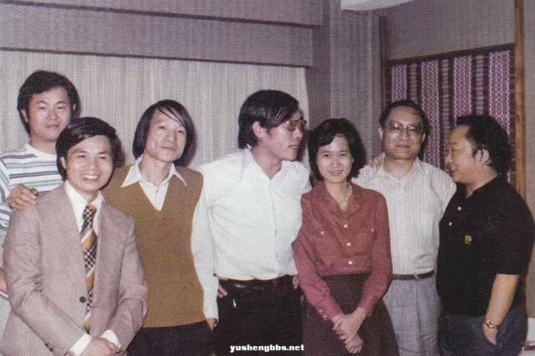 右一古龙，右二金庸，右四陈晓林